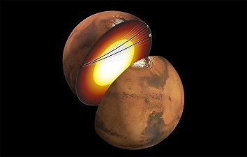 Marte e Terra: due mondi rocciosi con nuclei diversi. Lo studio basato su InSight