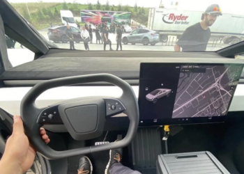 The cockpit of the Tesla Cybertruck will look like this: the first photos are online "indicator light"