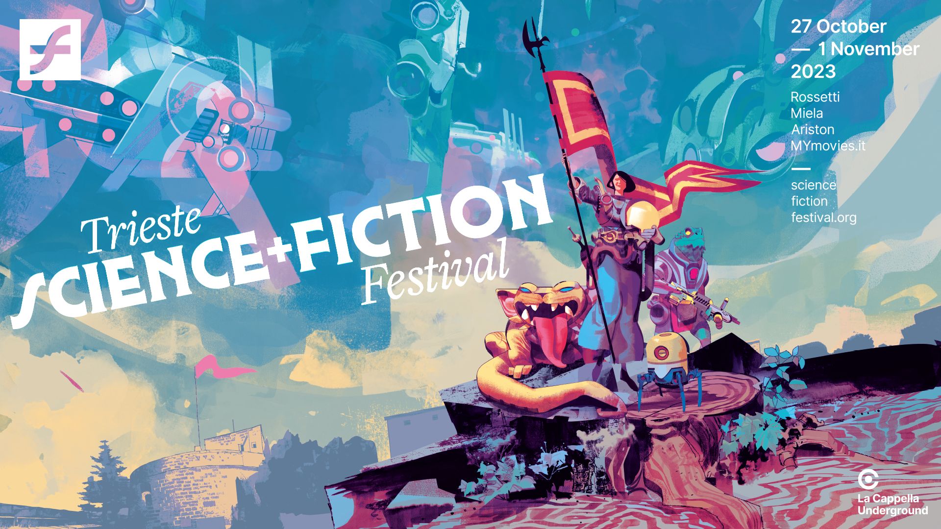 Trieste Science+Fiction Festival Gigi Cavenago firma la locandina 2023