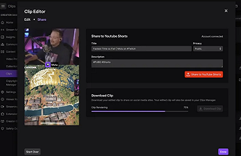 Twitch: un nuovo strumento aiuta gli utenti a sfornare clip da spammare su TikTok