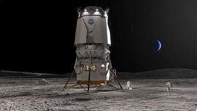 Blue Origin di Bezos si aggiudica un contratto con la NASA per la costruzione di un lander lunare con astronauti