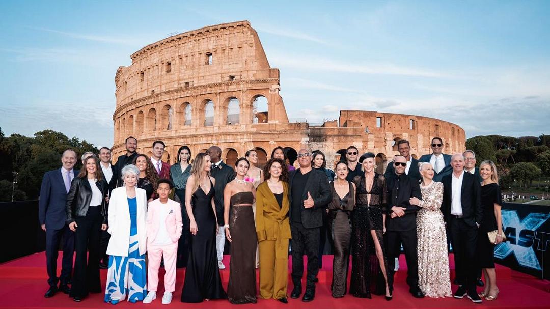 Fast X: foto e video della première mondiale e del compleanno di Vin Diesel a Roma