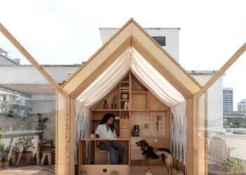 Módulo IWI: mini casas de madeira sanfonadas