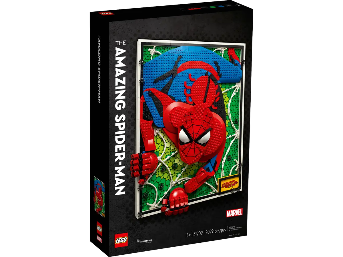 LEGO The Amazing Spider-Man Art: dall’1 agosto in vendita il set con effetto tridimensionale