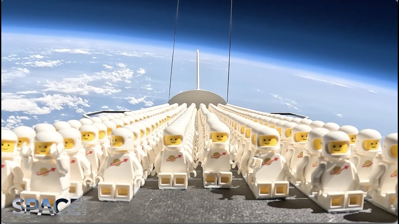 LEGO: mille mini-astronauti mandati nello Spazio con una mini-navicella (video)