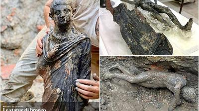 Un netturbino ritrova antiche statue di bronzo, succede in Toscana