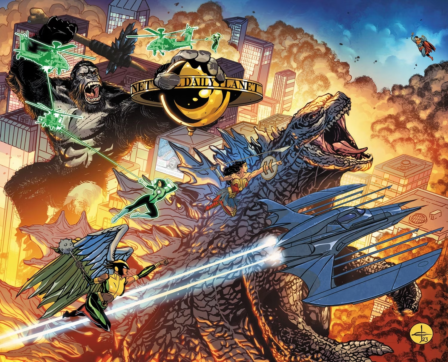 Justice League: ci sarà un crossover a fumetti con Godzilla e King Kong