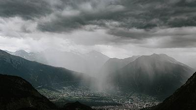 Cambiamento climatico: pioggia in aumento in montagna