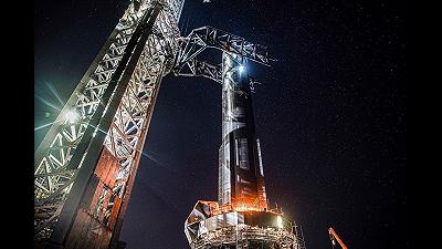 SpaceX: successo nel test di accensione statica del razzo Super Heavy