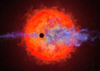 Stella AU Microscopii: giovane nana rossa provoca l'evaporazione del suo pianeta