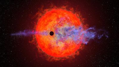 Stella AU Microscopii: giovane nana rossa provoca l’evaporazione del suo pianeta