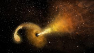 Il buco nero che “mangia” una stella pezzo per pezzo: il nuovo osservato speciale della NASA