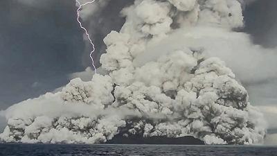 Vulcano Hunga Tonga: l’eruzione ha scatenato correnti sottomarine da record