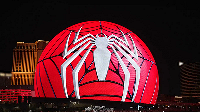 Marvel’s Spider-Man 2 conquista la Sphere di Las Vegas: uno spettacolare spot celebra il lancio su PS5