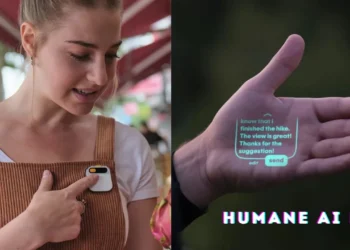 Humane AI Pin: disponibile lo smartphone del futuro senza schermo ma con il proiettore laser