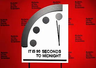Doomsday Clock, l’orologio dell’apocalisse, segna 90 secondi alla mezzanotte. “L’IA è una delle minacce più importanti”