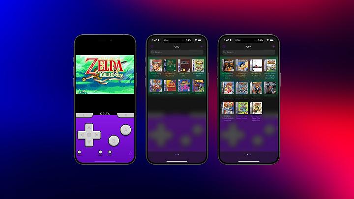 Zelda emulato su un iPhone usando l'app Delta