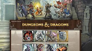 Wayne Reynolds illustra il mondo di Dungeons & Dragons nei francobolli ufficiali della Royal Mail