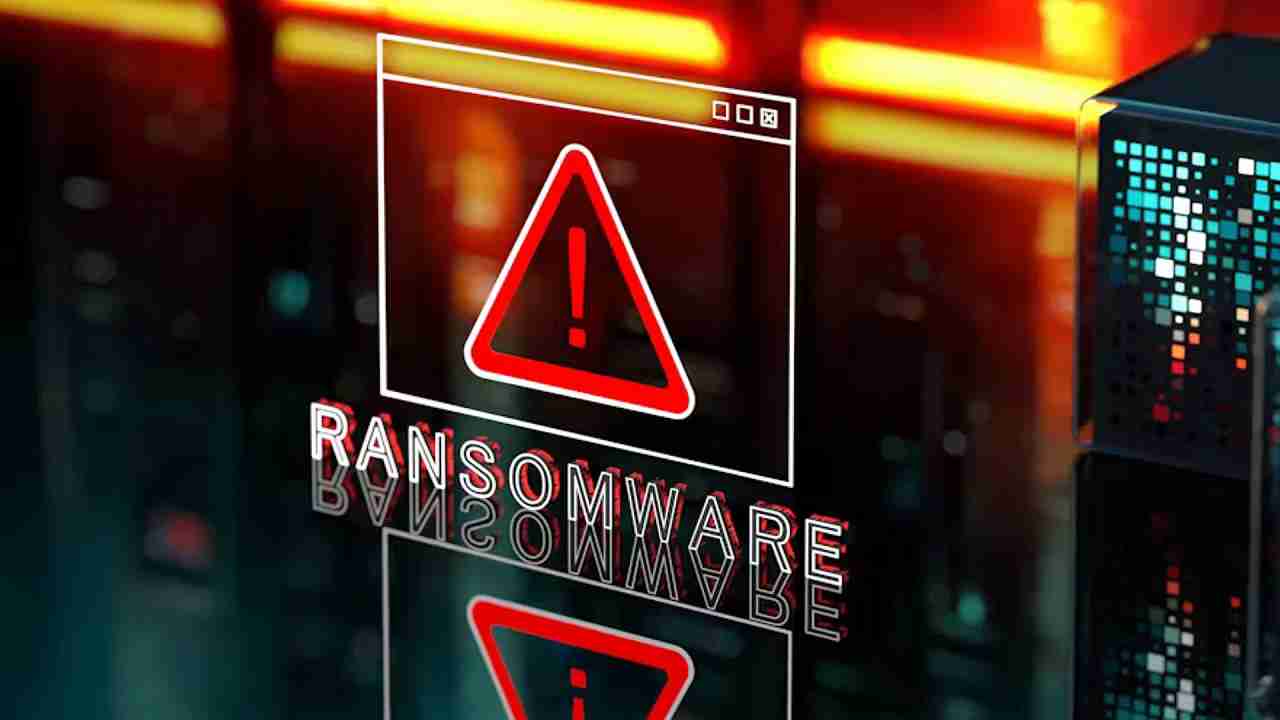 Un'illustrazione mostra un attacco ransomware