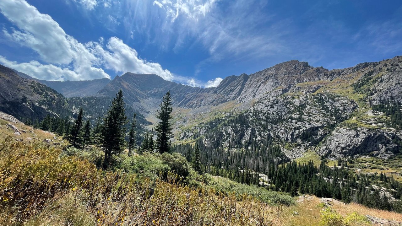 Gibson Peak nel bacino di drenaggio del North Crestone Creek