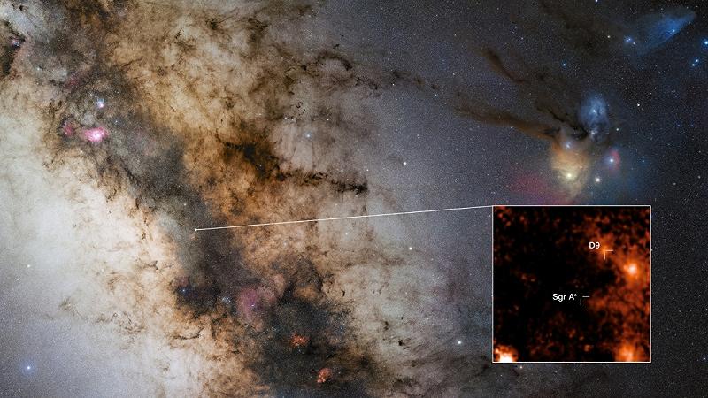 posizione della stella binaria D9 appena scoperta