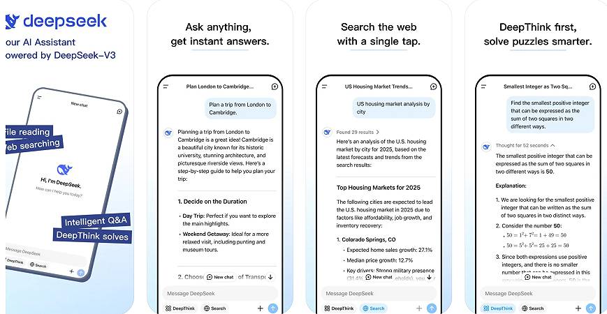 DeepSeek scala le classifiche dell'App Store