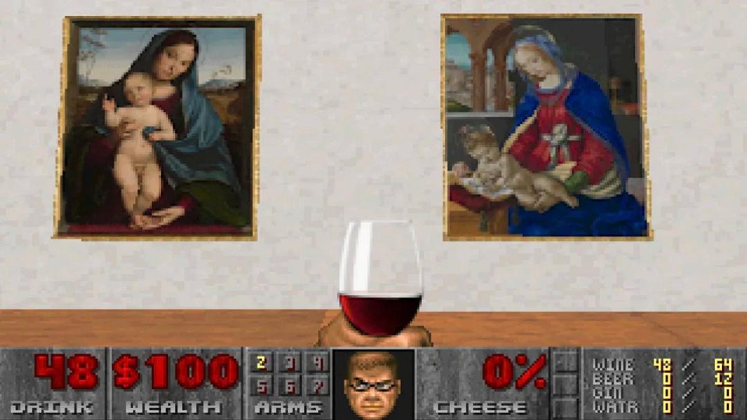 L’arte incontra l’inferno: Doom diventa una galleria d’arte in questa insolita mod