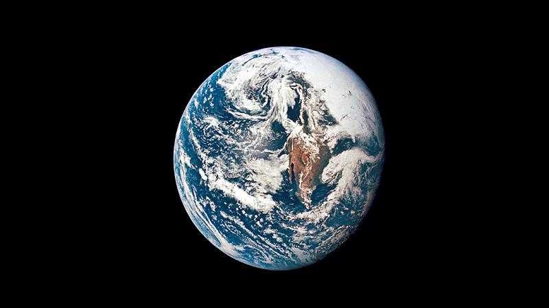 la Terra in una foto fornita dalla NASA