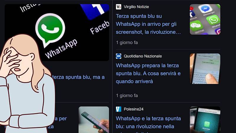 La finta notizia della presunta terza spunta blu di WhatsApp è stata ripresa da numerosi siti