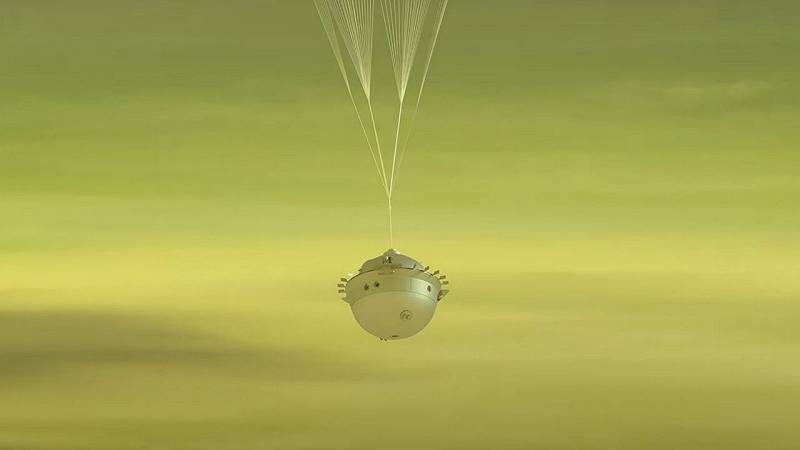 illustrazione della missione DAVINCI su Venere