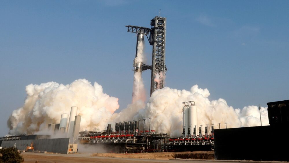 lancio di Starship di SpaceX