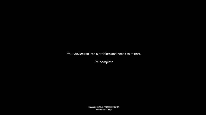 Black screen of death