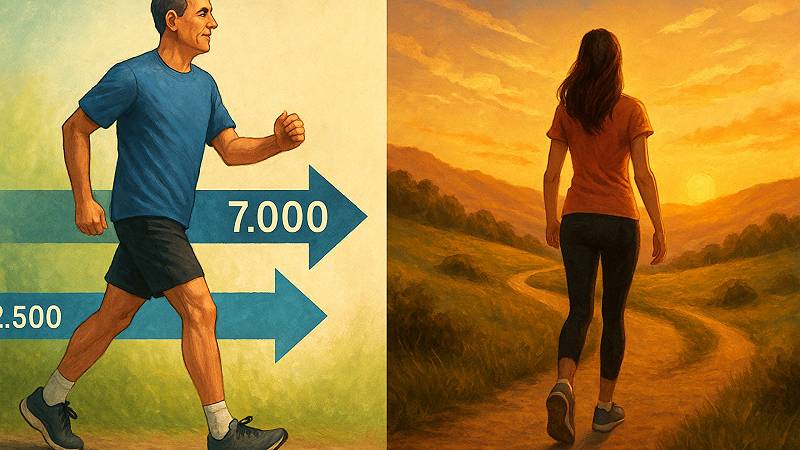 Davvero devi camminare 10000 passi? Uno studio fa chiarezza