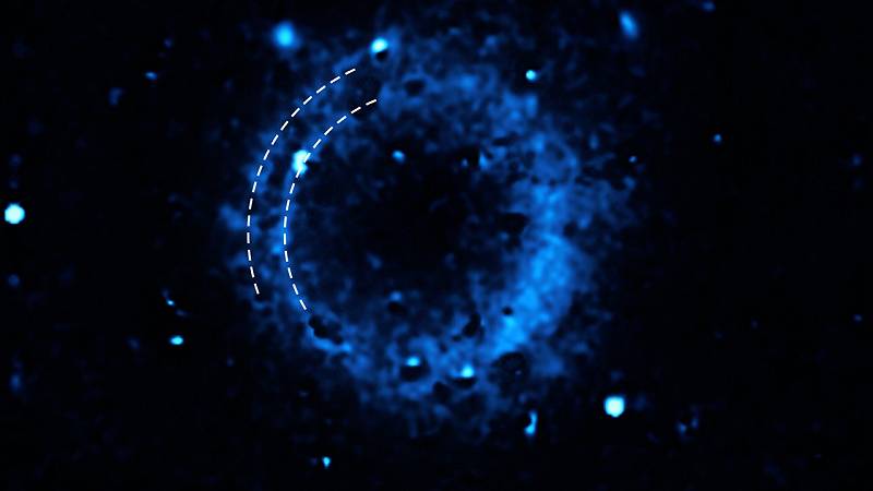 distribuzione del calcio nel resto di supernova SNR 0509-67.5