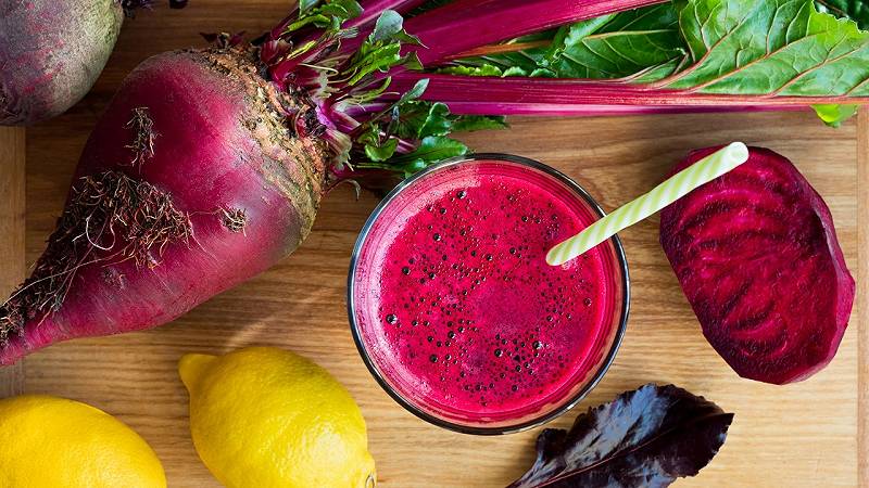 il succo di barbabietola riduce la pressione