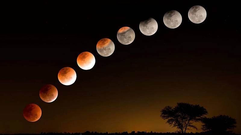 Eclissi luna di sangue