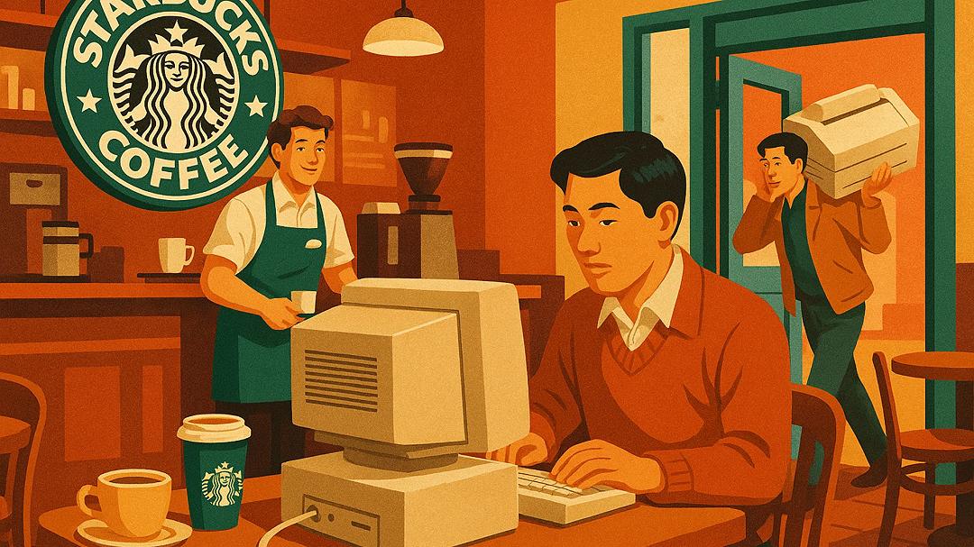 Starbucks Corea non ne può più: “smettetela di portare desktop e stampanti”