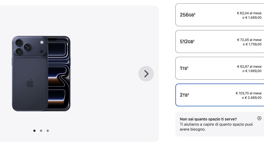 Il primo iPhone da oltre 2.000€ | Prezzi italiani di iPhone 17, Apple Watch e AirPods Pro 3