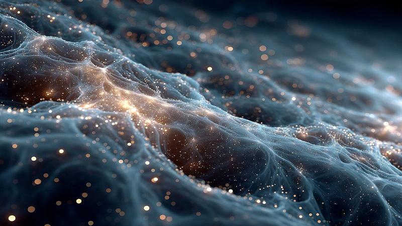 illustrazione della materia oscura