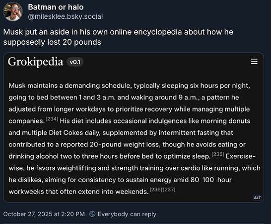 GROKIPEDIA, PAGINA ELON MUSK