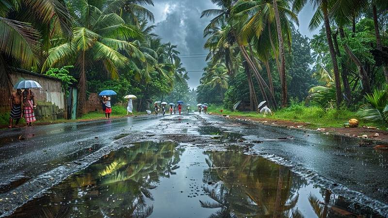 piogge estreme nel Kerala