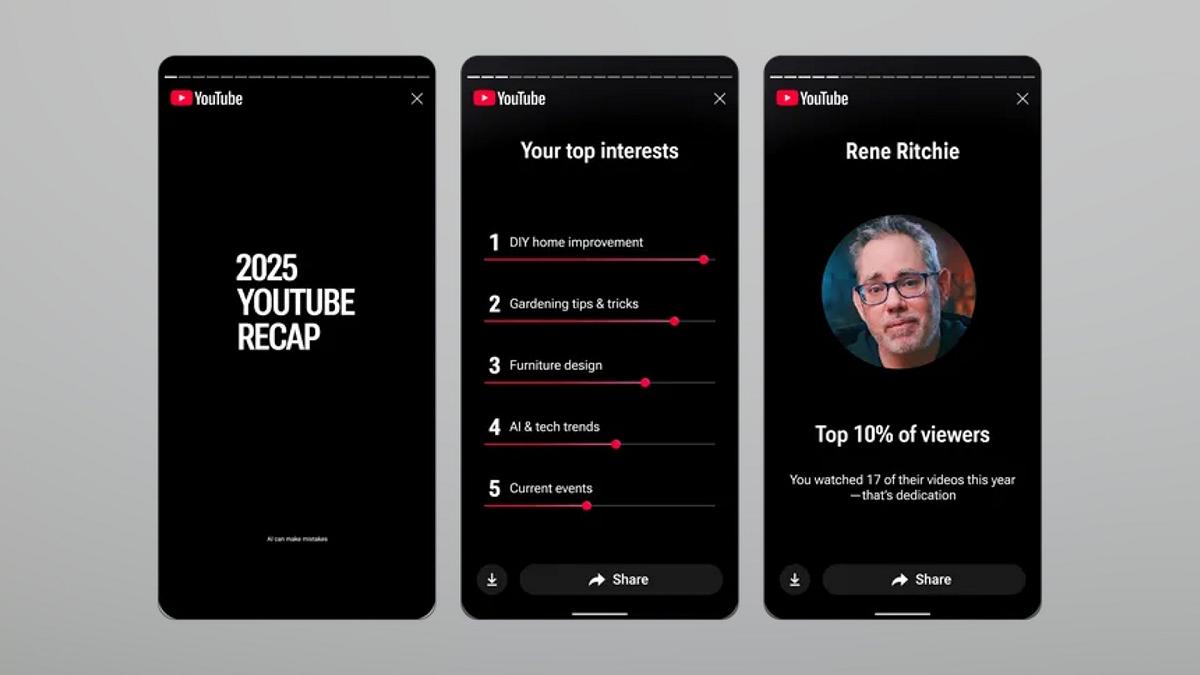 YouTube come Spotify Wrapped: arriva il primo Recap con i video che hai visto nel 2025