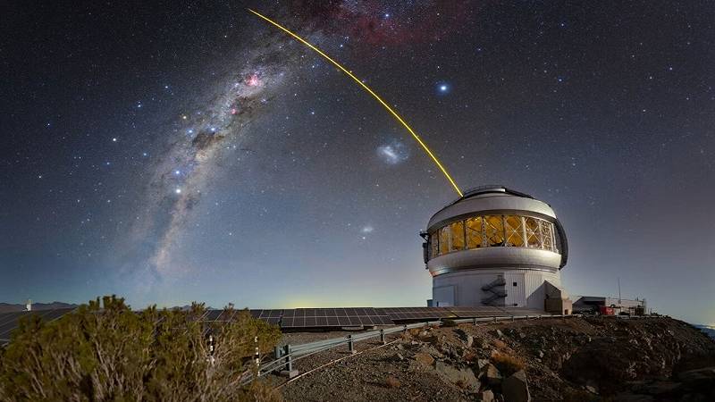 il telescopio Gemini South è visibile in Cile