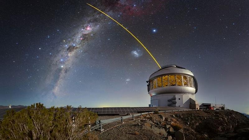 il telescopio Gemini South è visibile in Cile