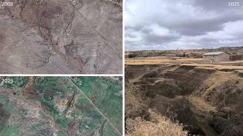 la Tanzania sta perdendo terreni fertili a causa dell'erosione del suolo