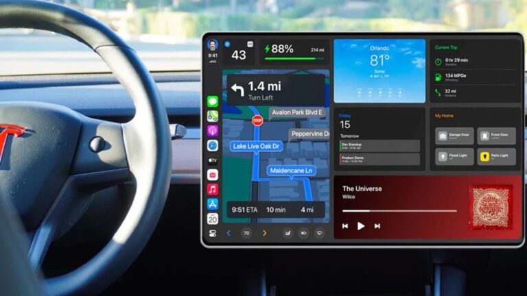 CarPlay sulle Tesla rinviato: problemi con iOS 26 e navigazione autonoma rallentano l’arrivo