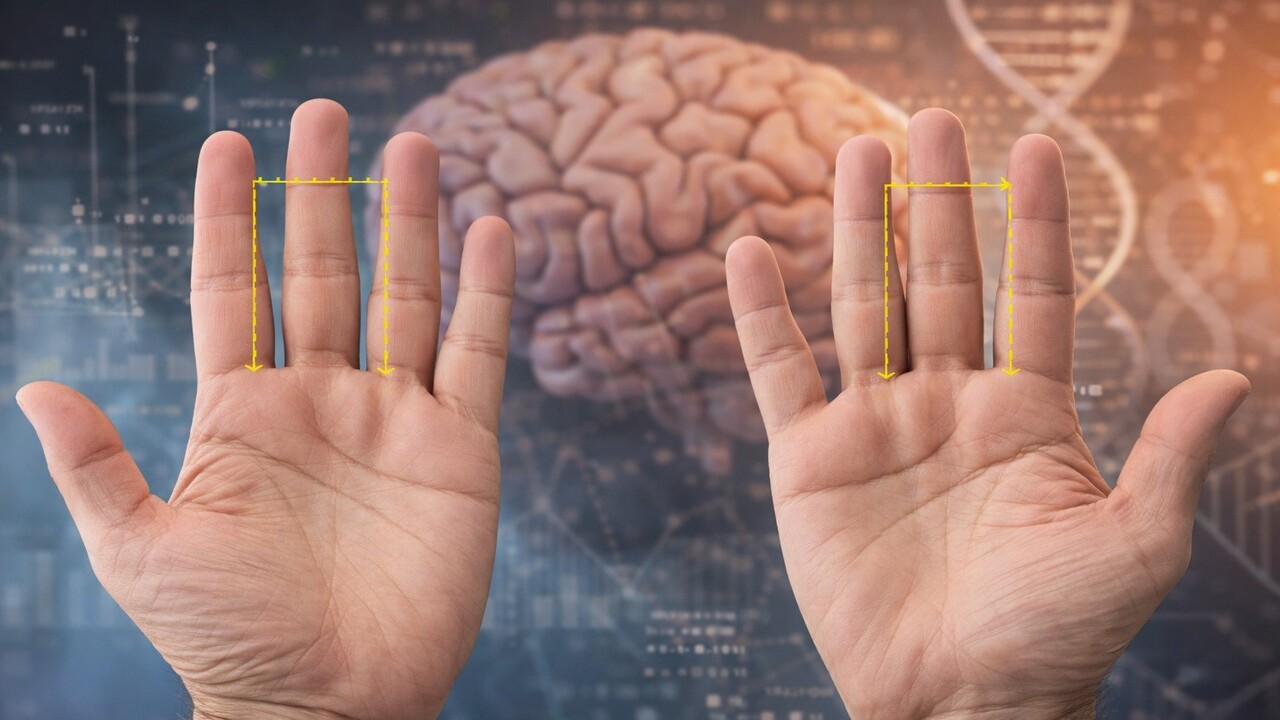 Un tratto fisico insospettabile: la lunghezza delle dita potrebbe raccontare l’evoluzione del nostro cervello