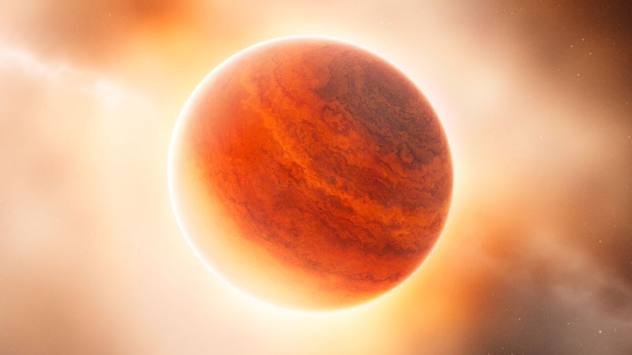 illustrazione di un gigante gassoso nella fase di formazione