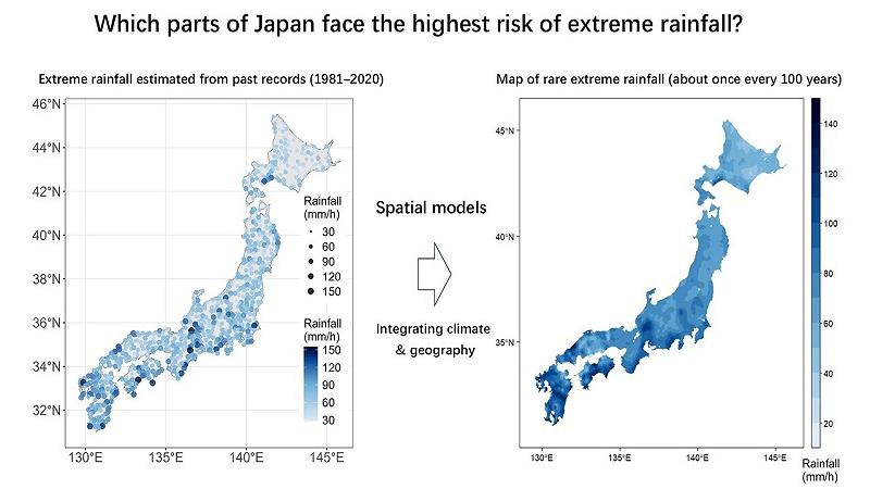 prevedere le precipitazioni estreme in Giappone